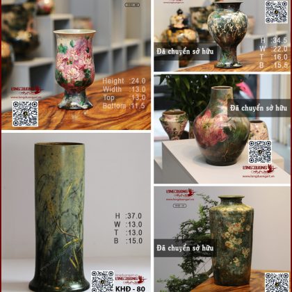 Gốm KHĐ Cao cấp – Sơn mài  (Luxury KHD ceramic – Lacquered)