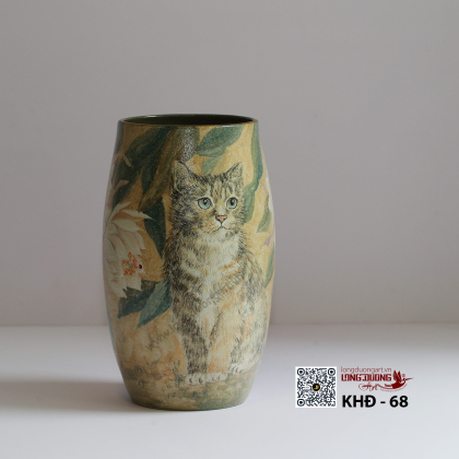 Bình Chú Mèo May Mắn (Lucky Cat Vase)